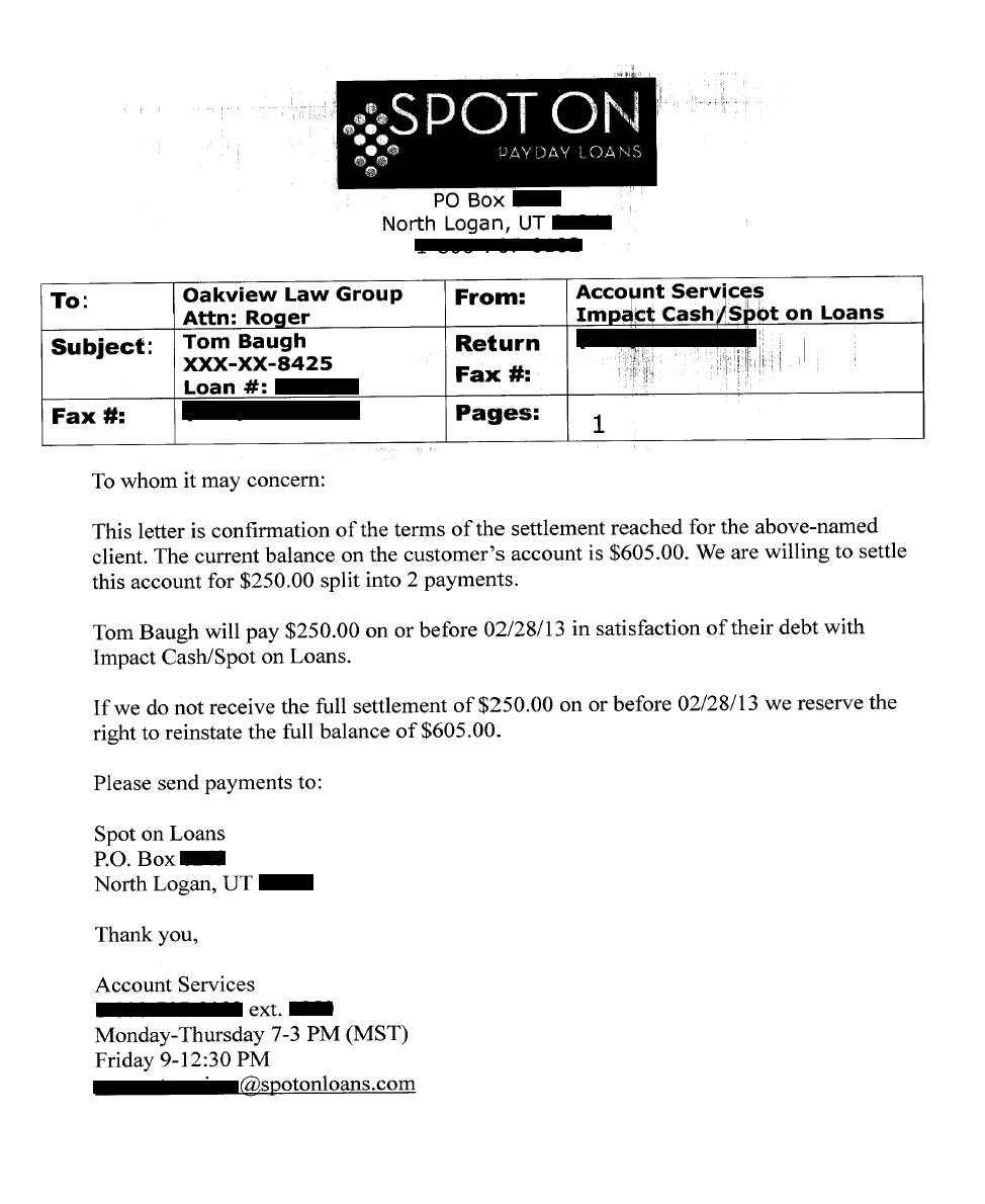 Client TB2 from CA saved $7,422