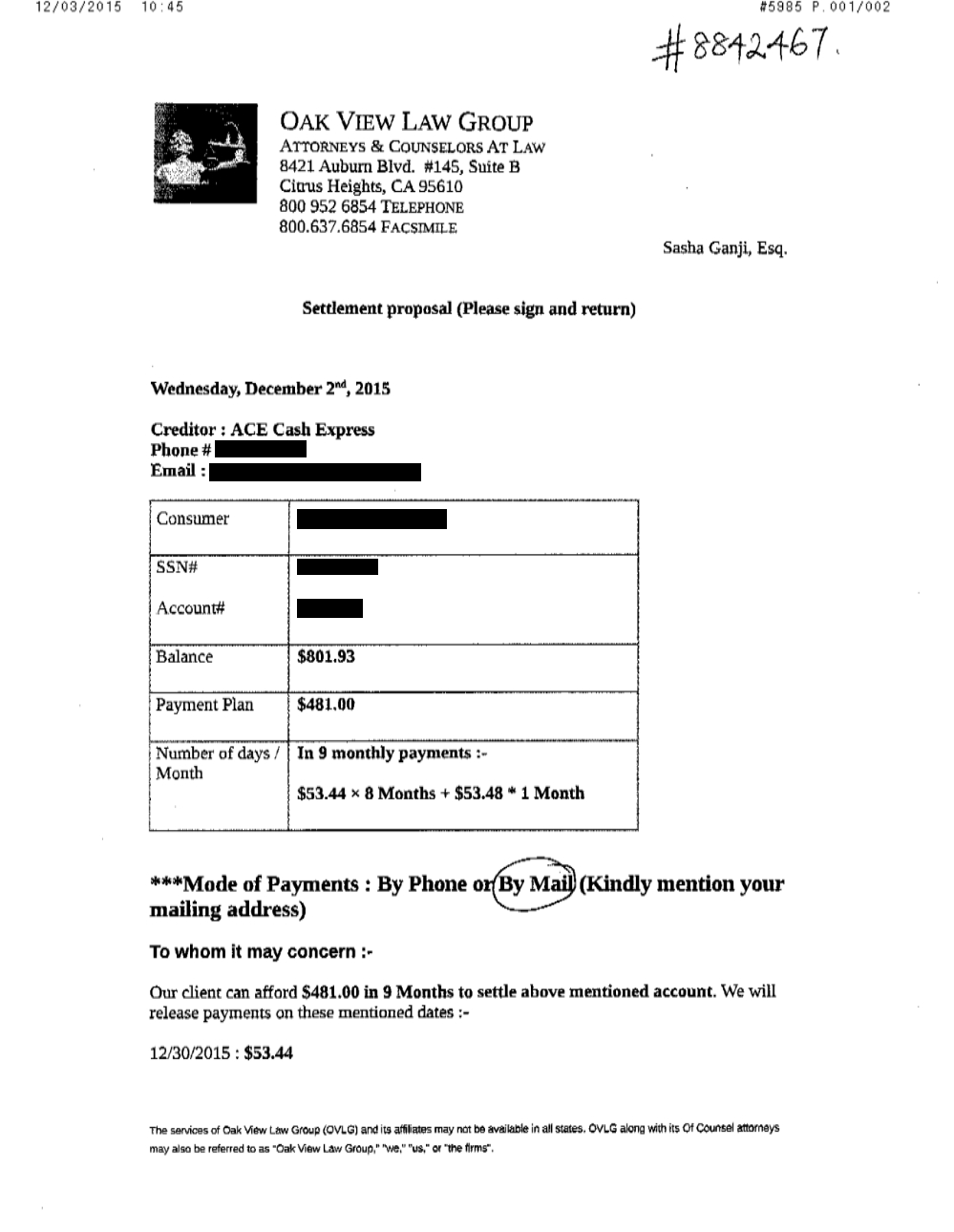 Client TC1 from TX saved $1,990