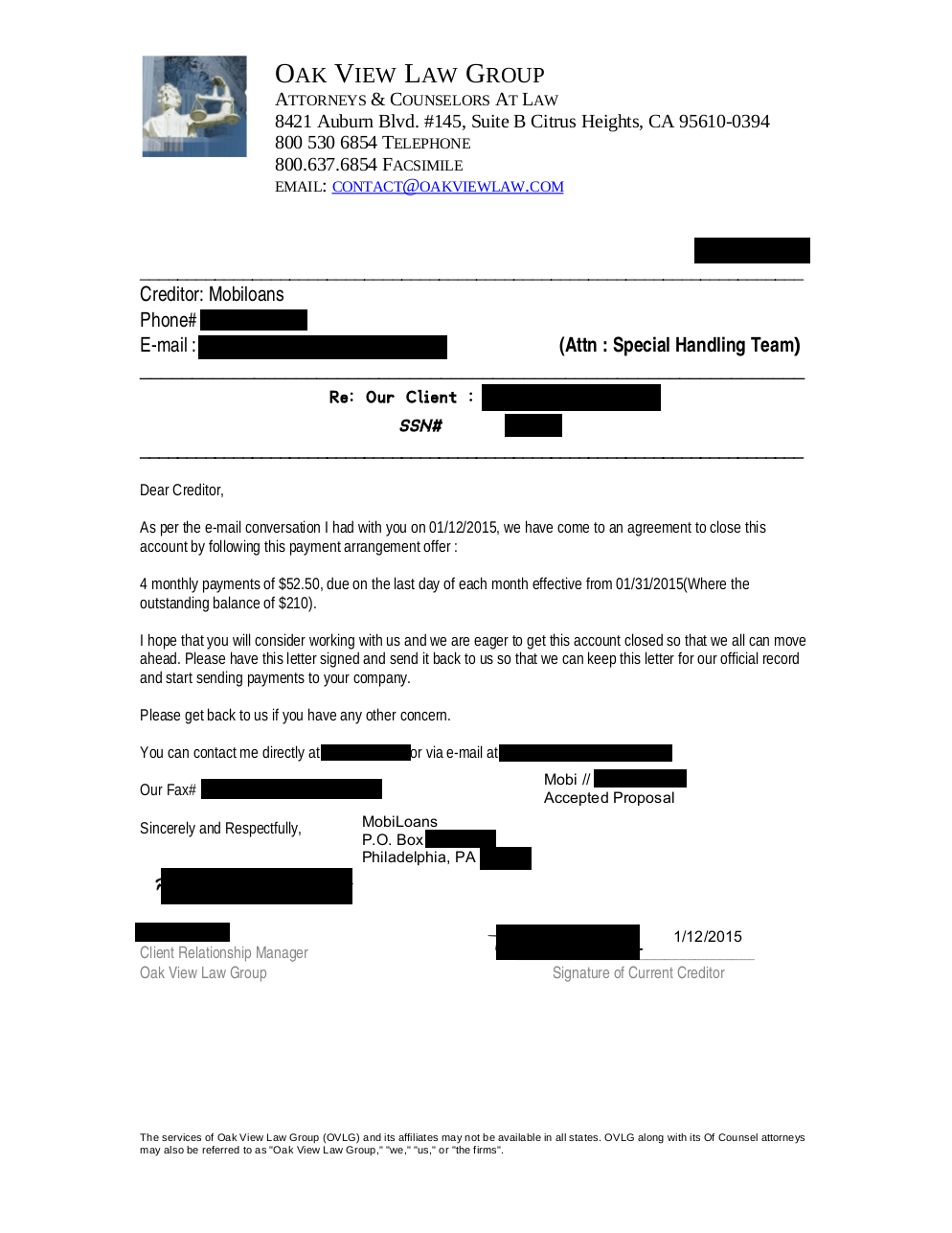Client TM1 from CA saved $5,997