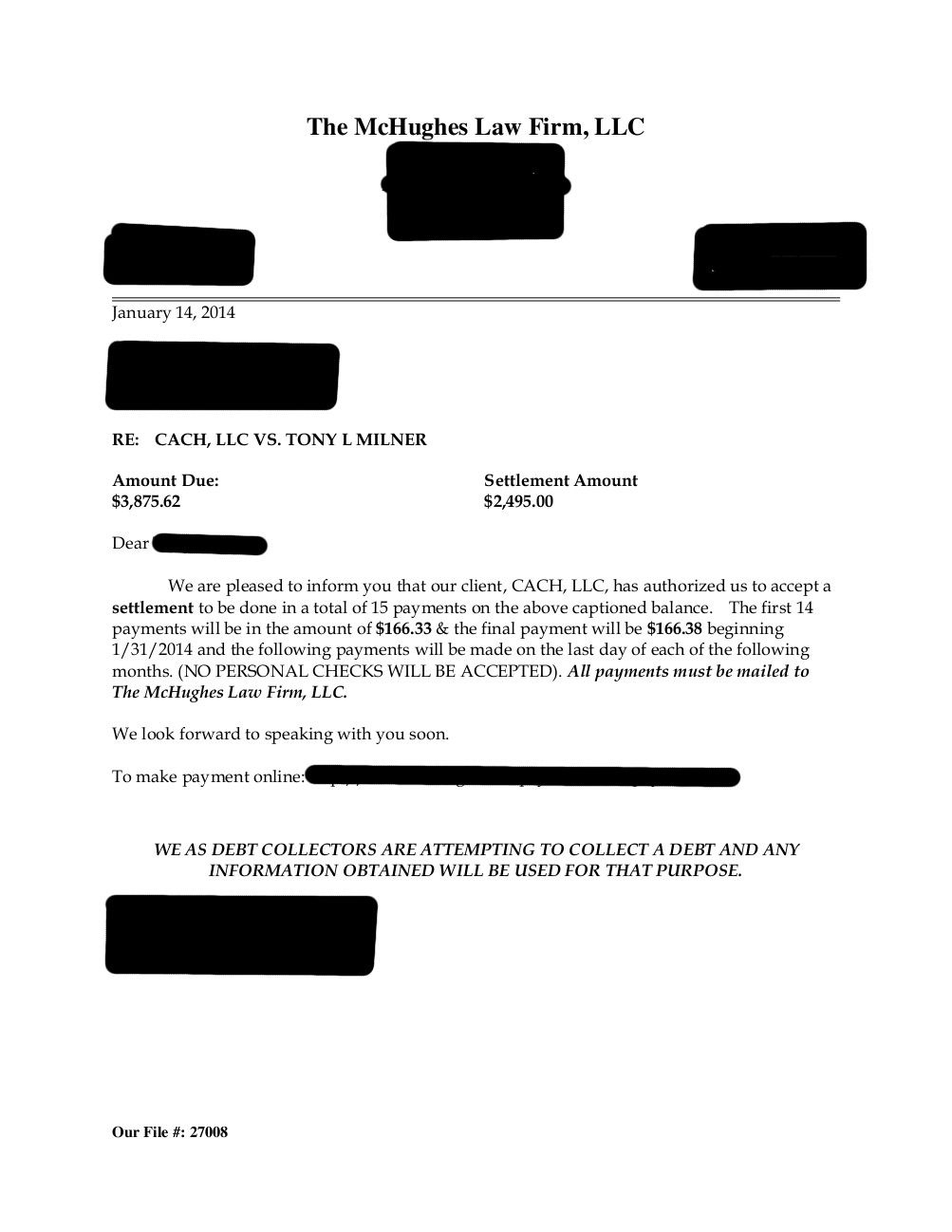 Client TM2 from AR saved $6,682