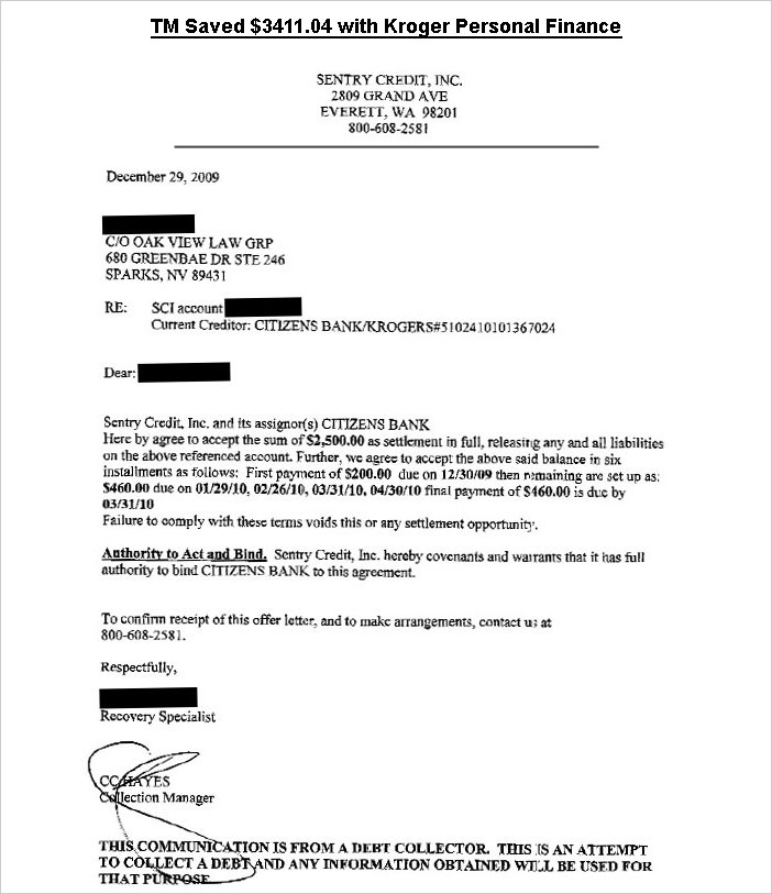 Client TMG from OH saved $14,042