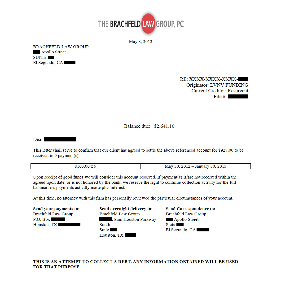 Client TN from IL saved $9,636