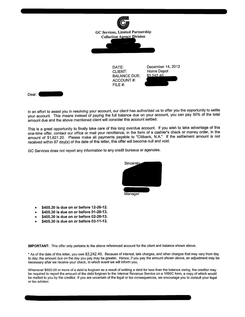 Client TR2 from OK saved $11,622