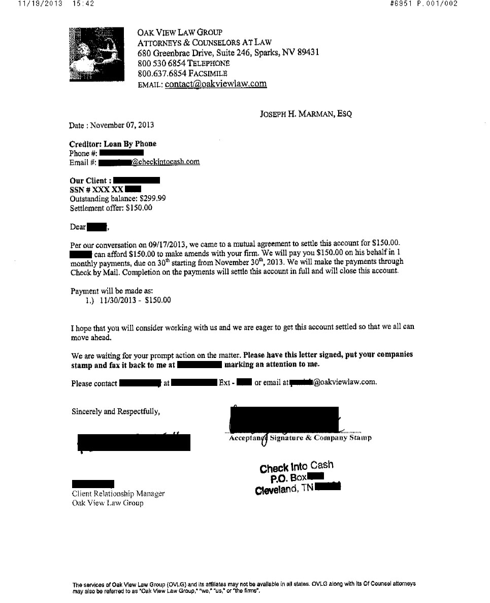 Client VN1 from CA saved $6,224