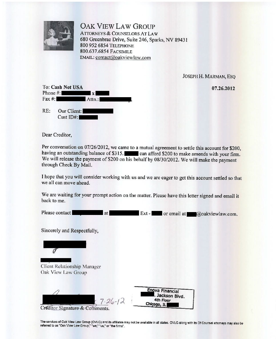 Client VN1 from CA saved $6,224