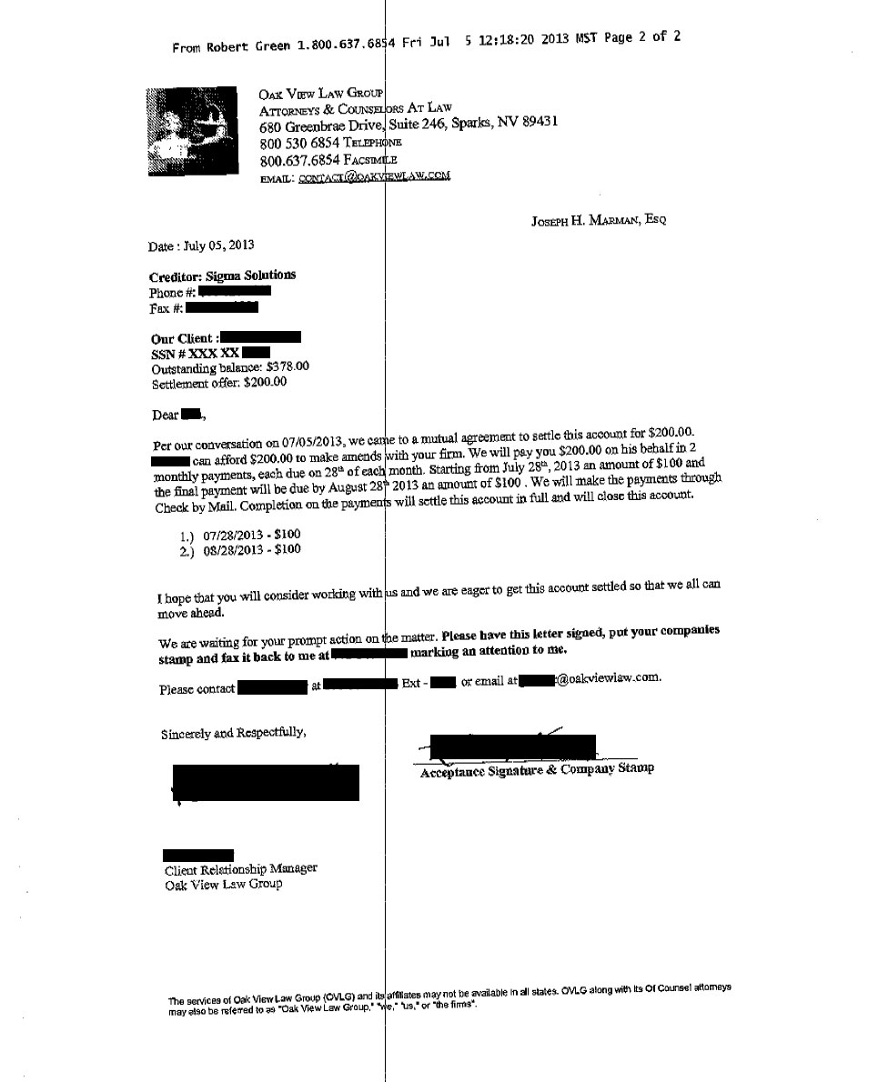 Client VN1 from CA saved $6,224