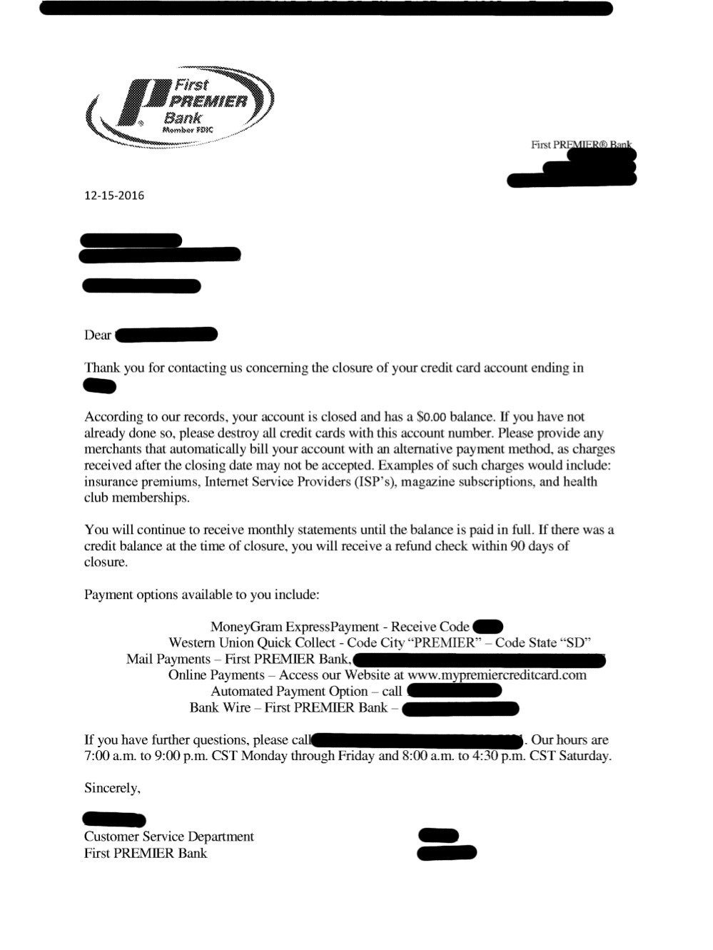 Client WF from MO saved $2,383