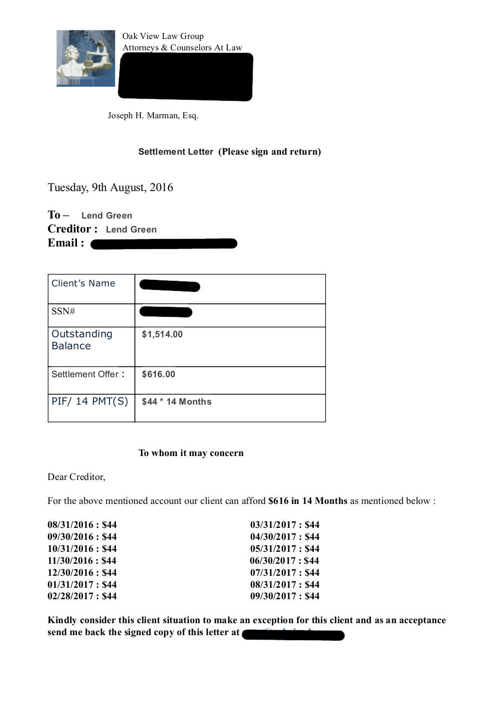 Client DS from CA saved $6,004