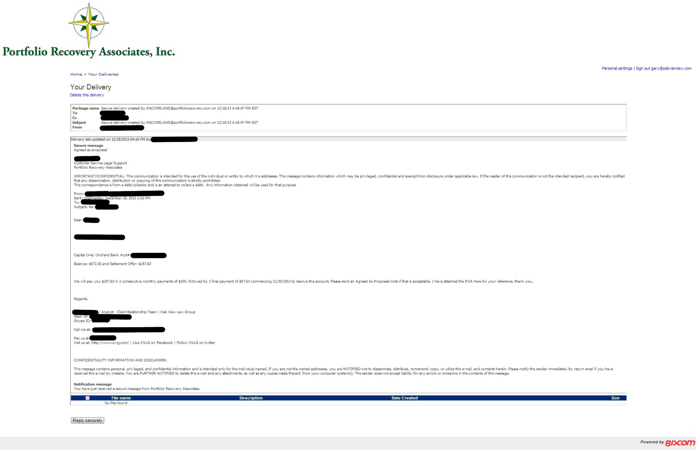 Client TC4 from OH saved $6,969