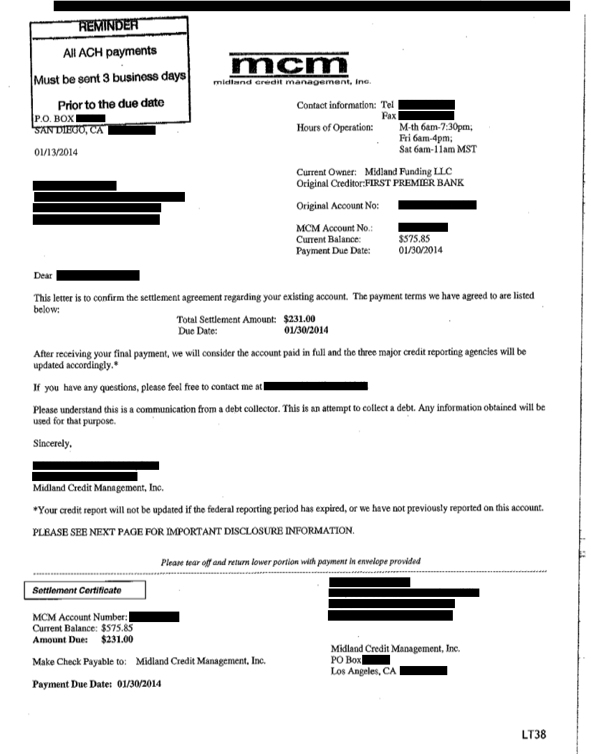 First Premier Bank Goodwill Letter First Premier Bank Goodwill Letter