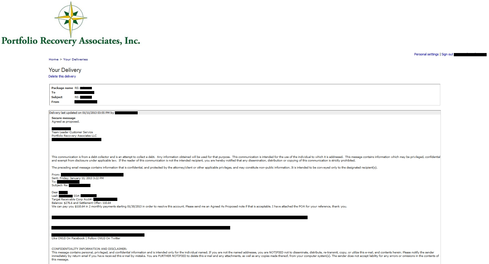 portfolio recovery letter negotiation List with debt of portfolio successful portfolio recovery letter negotiation List with debt of portfolio successful